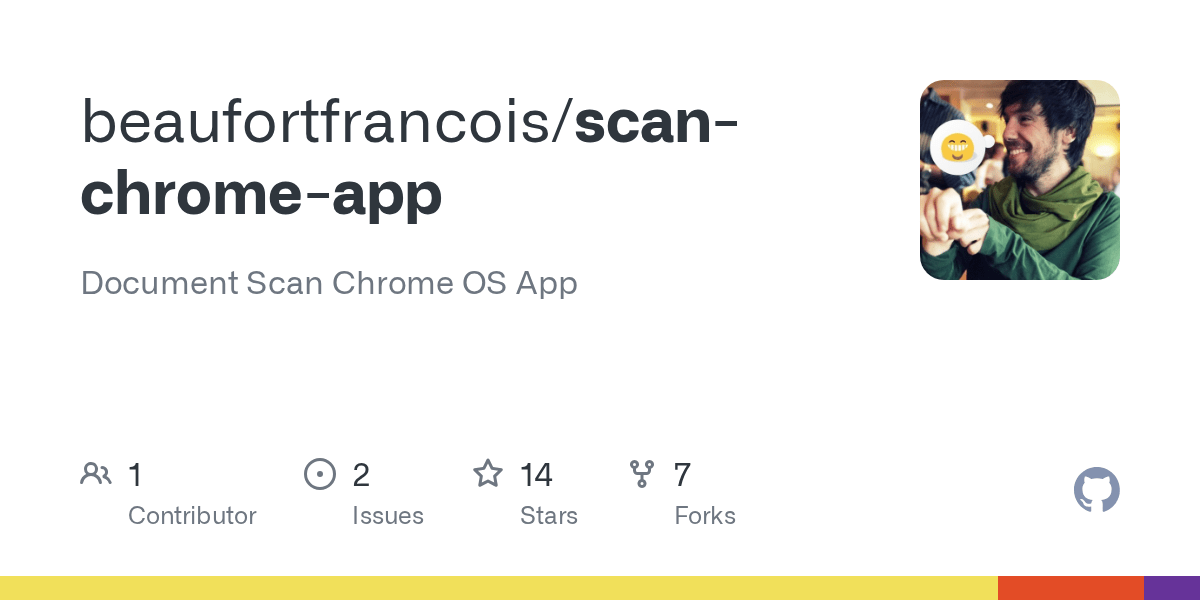 GitHub beaufortfrancois/scanchromeapp Document Scan Chrome OS App