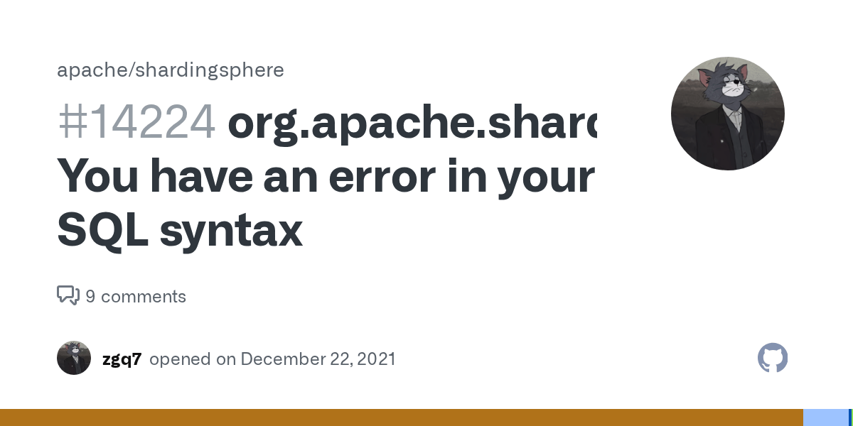 org.apache.shardingsphere.sql.parser.exception.SQLParsingException You have an error in your