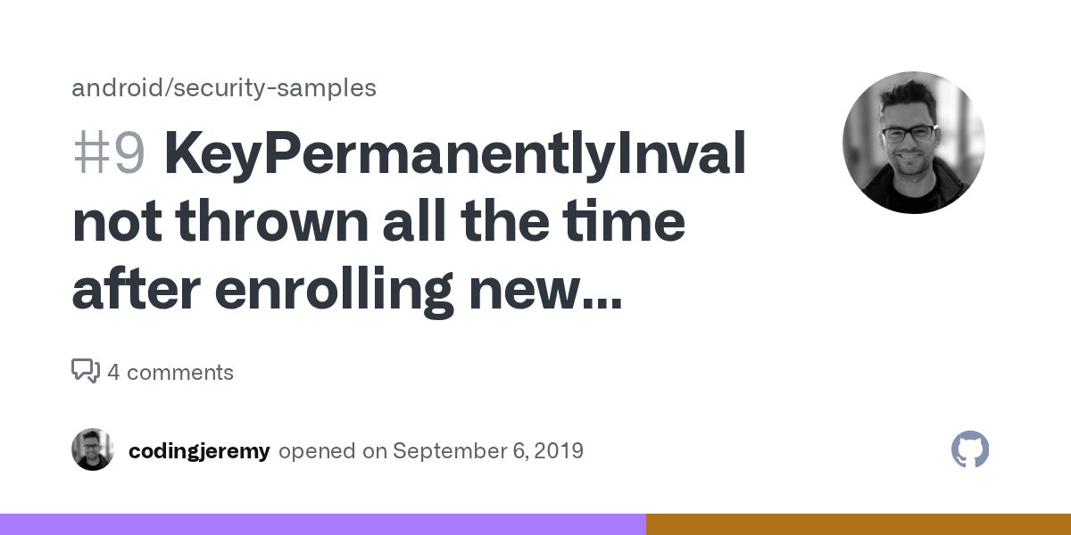 KeyPermanentlyInvalidatedException not thrown all the time after