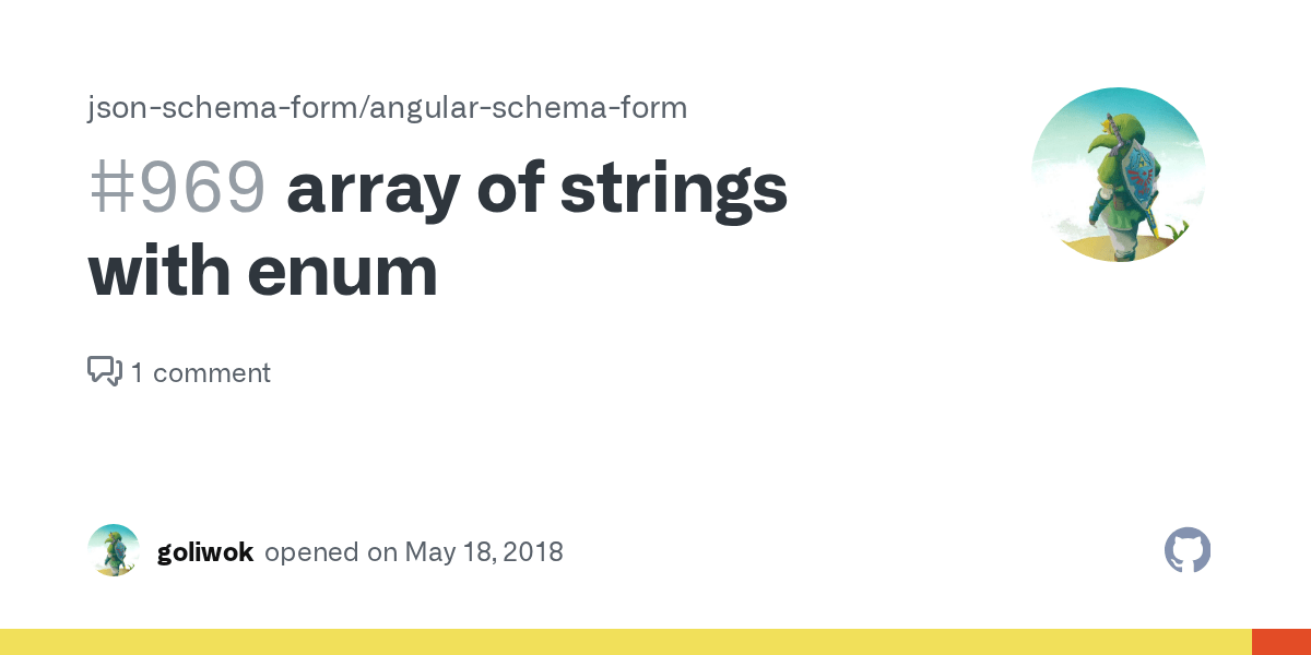 array of strings with enum · Issue 969 · jsonschemaform/angular