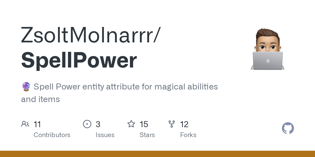 GitHub - ZsoltMolnarrr/SpellPower: 🔮 Spell Power entity attribute for