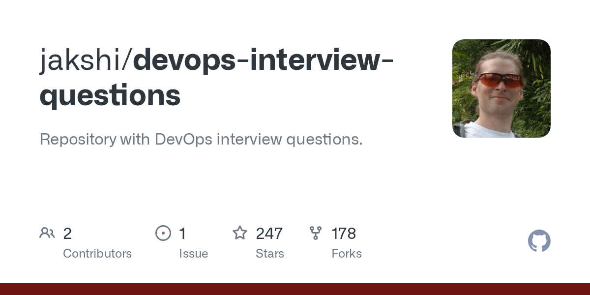 GitHub jakshi/devopsinterviewquestions Repository with DevOps