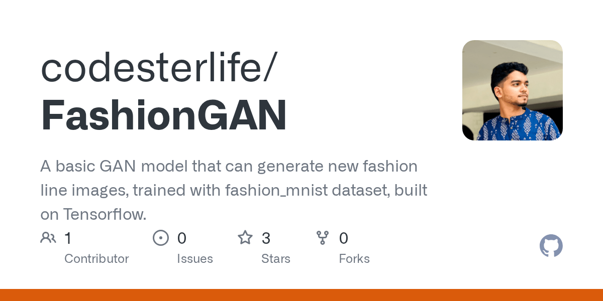 GitHub codesterlife/FashionGAN A basic GAN model that can generate