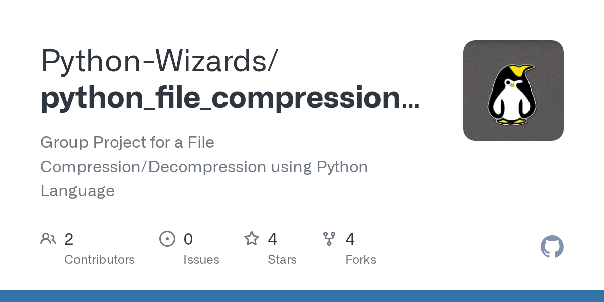 GitHub Group Project for a File Compression