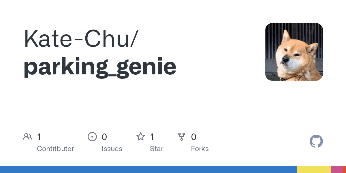 GitHub - Kate-Chu/parking_genie