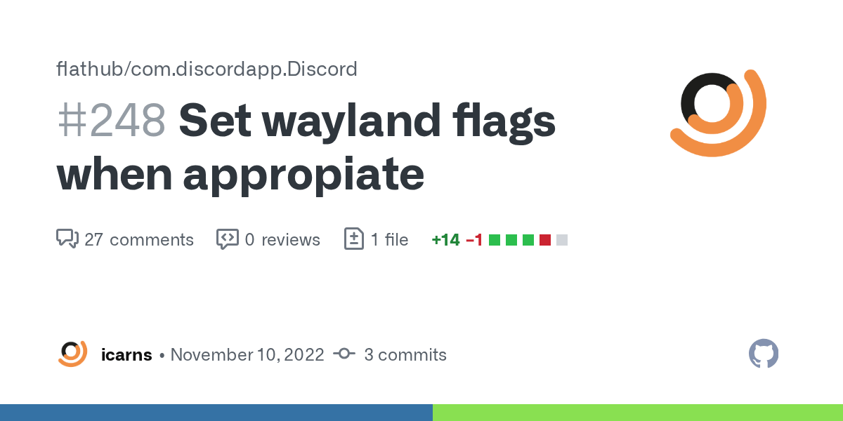 Set wayland flags when appropiate by icarns · Pull Request 248