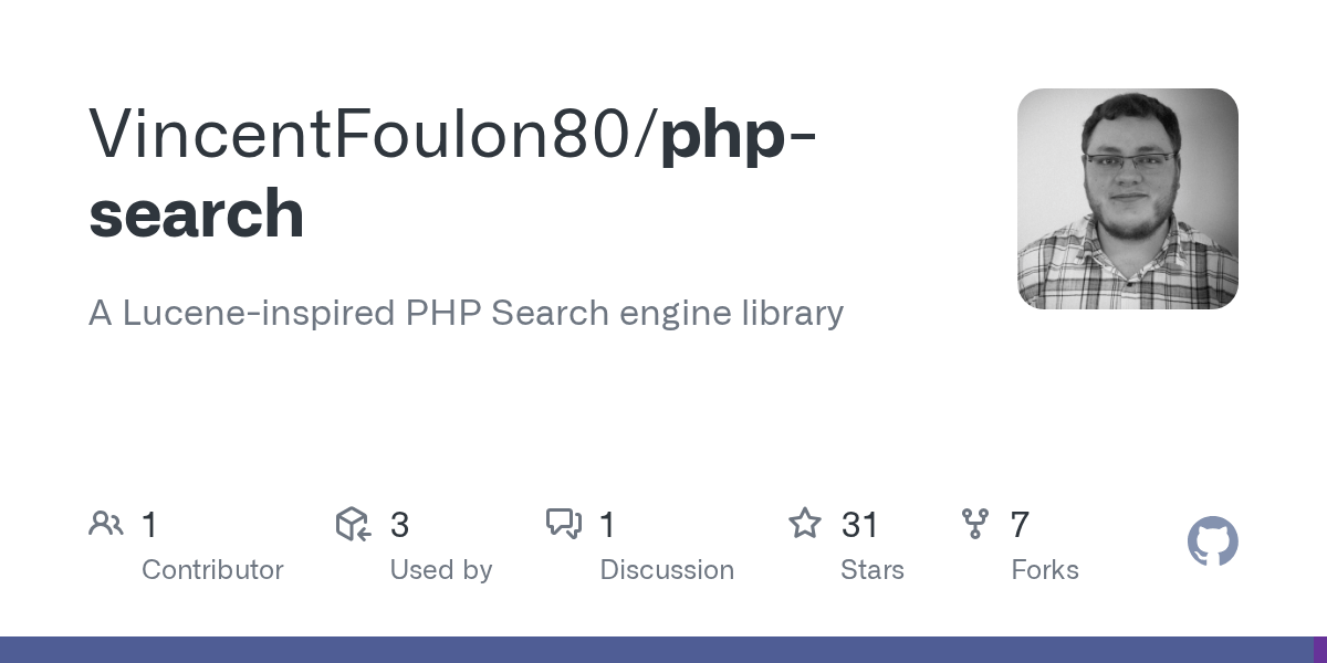 GitHub VincentFoulon80/phpsearch A Luceneinspired PHP Search