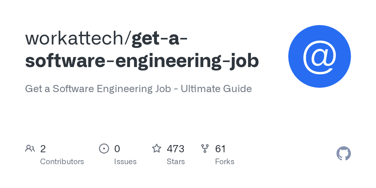 GitHub workattech/getasoftwareengineeringjob Get a