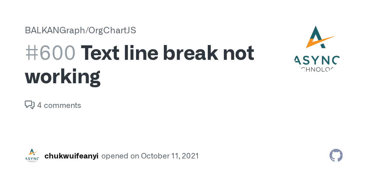 Text line break not working · Issue 600 · · GitHub