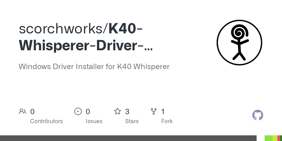 GitHub scorchworks/K40WhispererDriverInstaller Windows Driver
