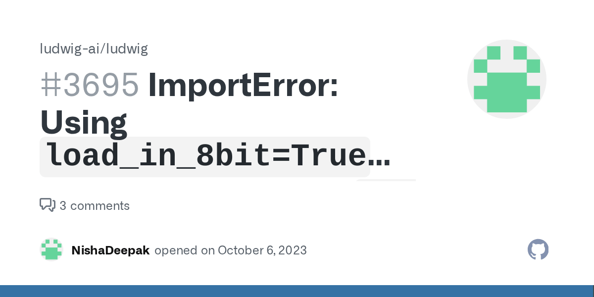 ImportError Using `load_in_8bit=True` requires Accelerate `pip