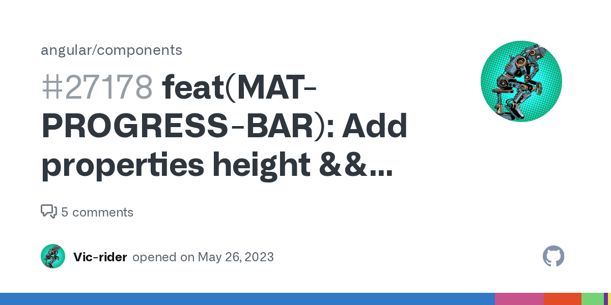 feat(MATPROGRESSBAR) Add properties height && borderradius in mat