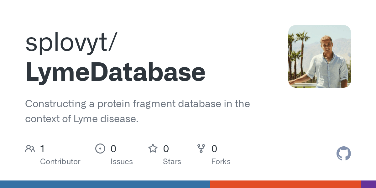 GitHub splovyt/LymeDatabase Constructing a protein fragment database