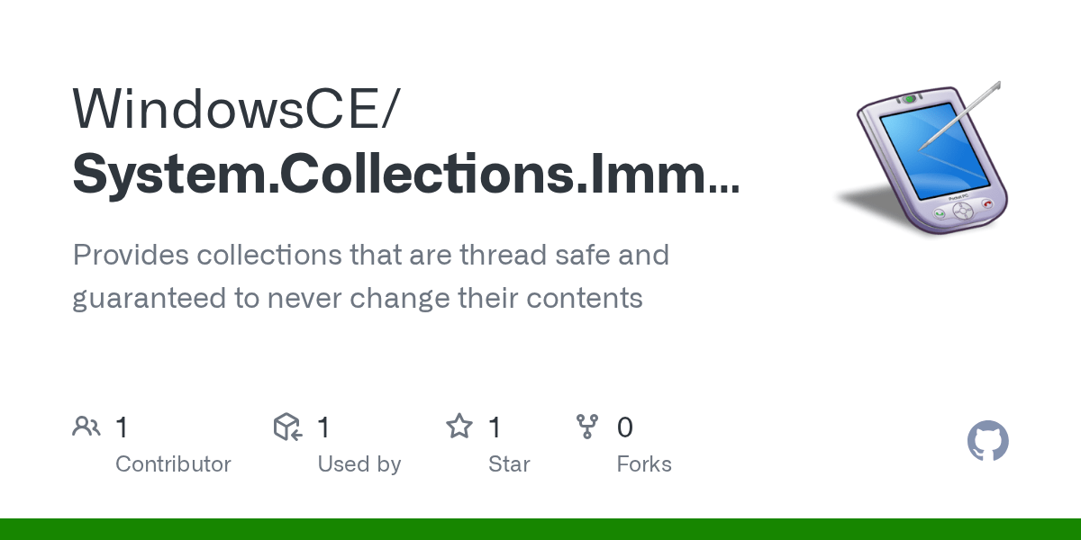 GitHub WindowsCE/System.Collections.Immutable Provides collections