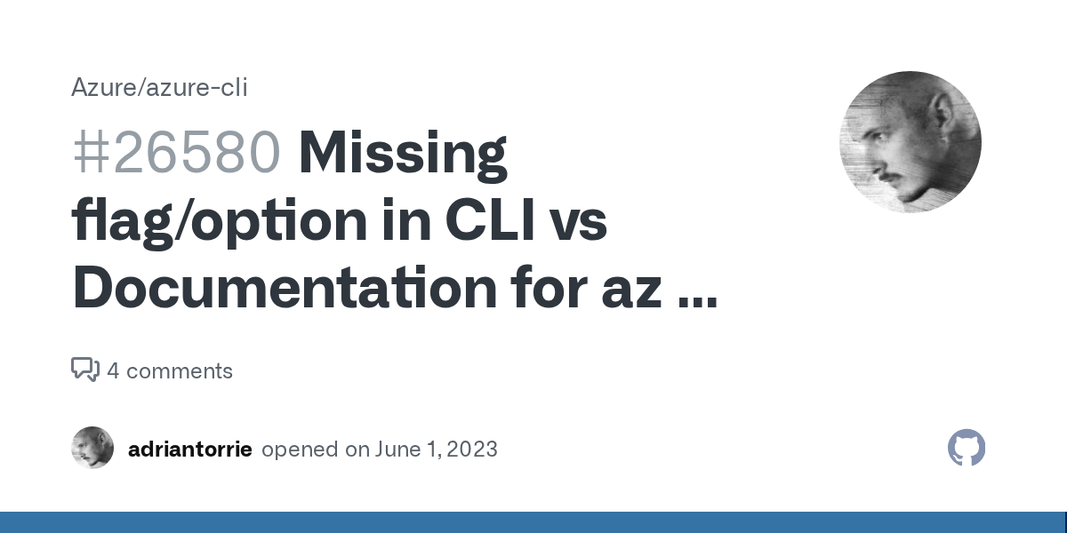Missing flag/option in CLI vs Documentation for az ml model update