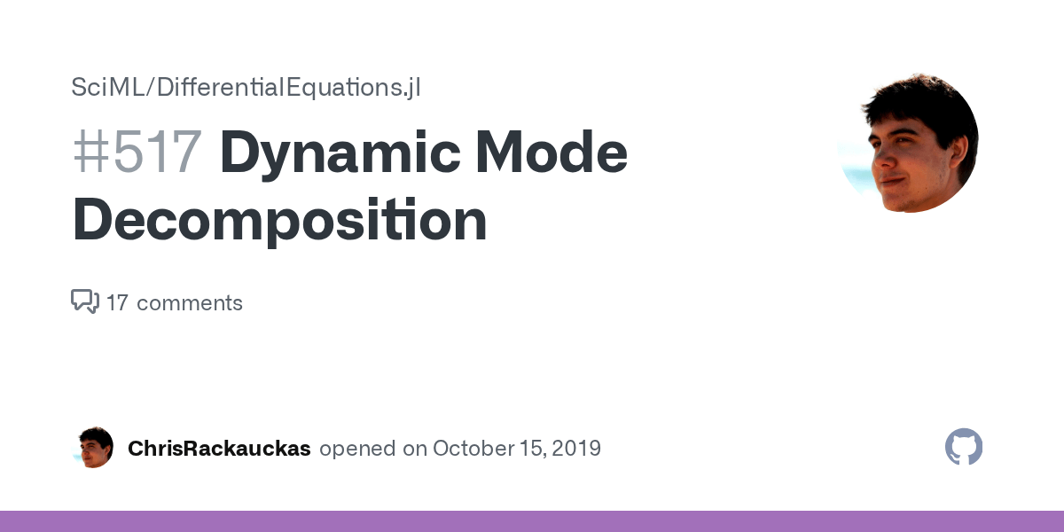 Dynamic Mode · Issue 517 · SciML/DifferentialEquations
