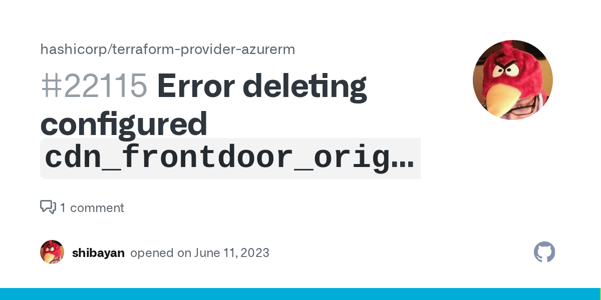 Error deleting configured `cdn_frontdoor_origin_path` property · Issue