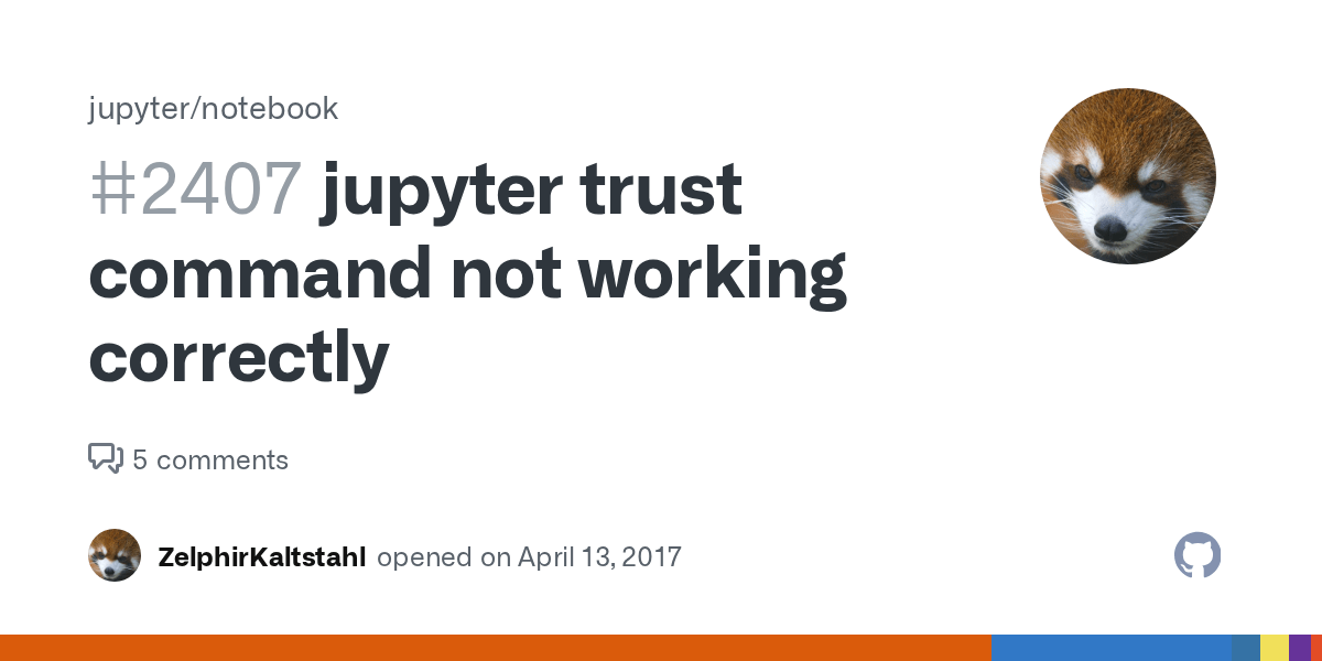 jupyter trust command not working correctly · Issue 2407 · jupyter/notebook · GitHub