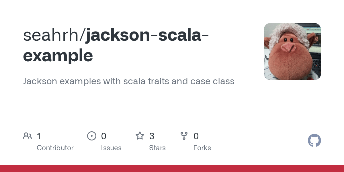 GitHub seahrh/jacksonscalaexample Jackson examples with scala