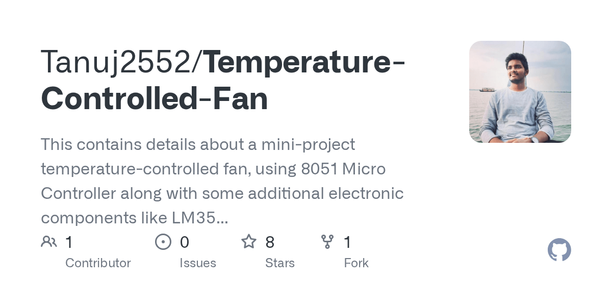 GitHub Tanuj2552/TemperatureControlledFan This