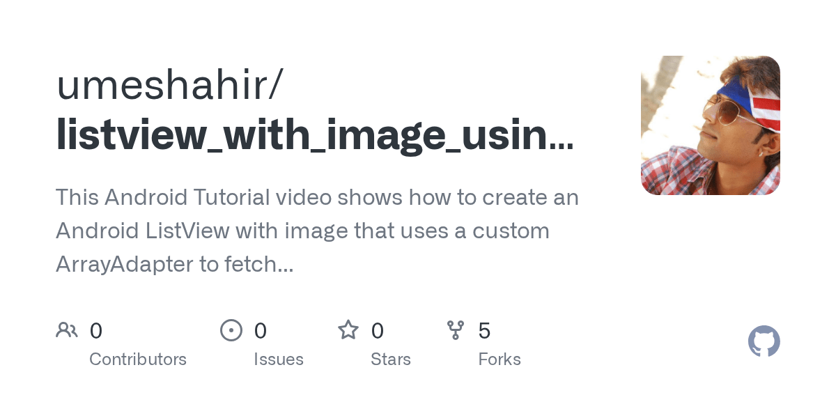GitHub umeshahir/listview_with_image_using_array_adapter