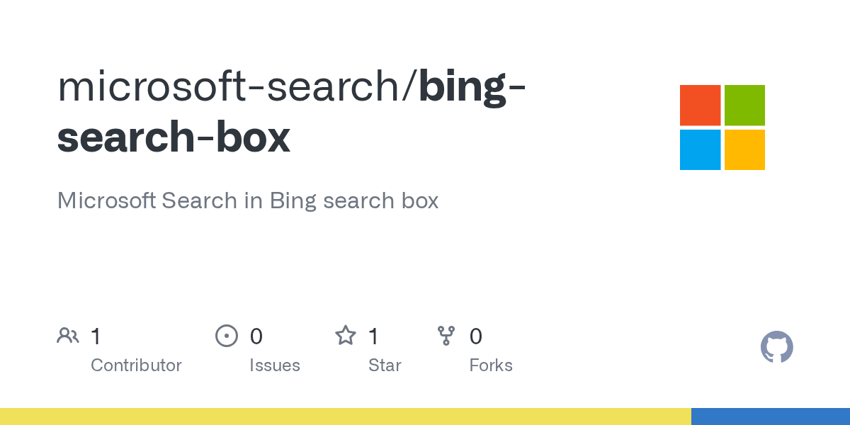 Releases · microsoftsearch/bingsearchbox · GitHub