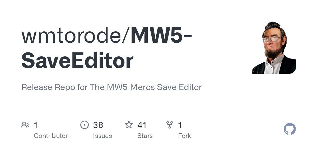 Releases · wmtorode/MW5SaveEditor · GitHub
