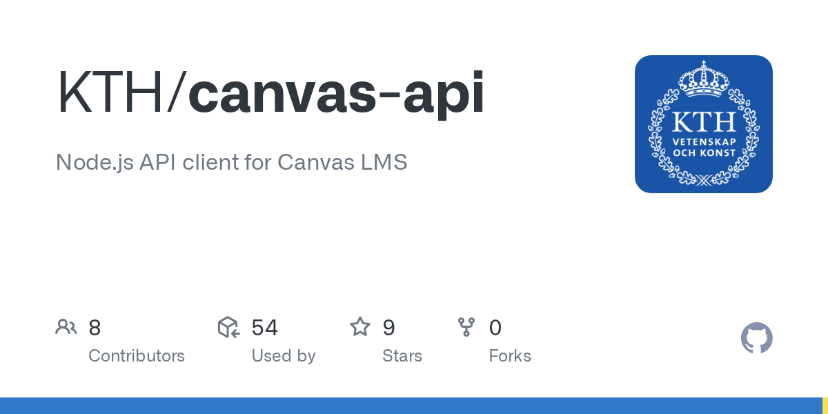 GitHub KTH/canvasapi