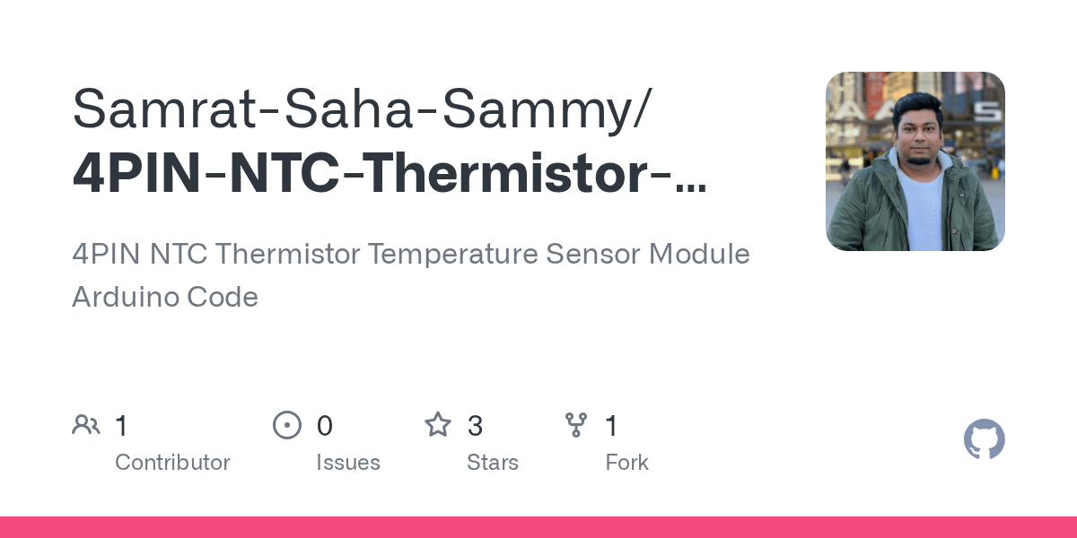 GitHub SamratSahaSammy/4PINNTCThermistorTemperatureSensor