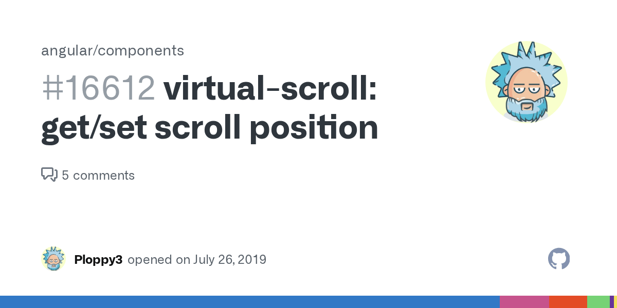 virtualscroll get/set scroll position · Issue 16612 · · GitHub