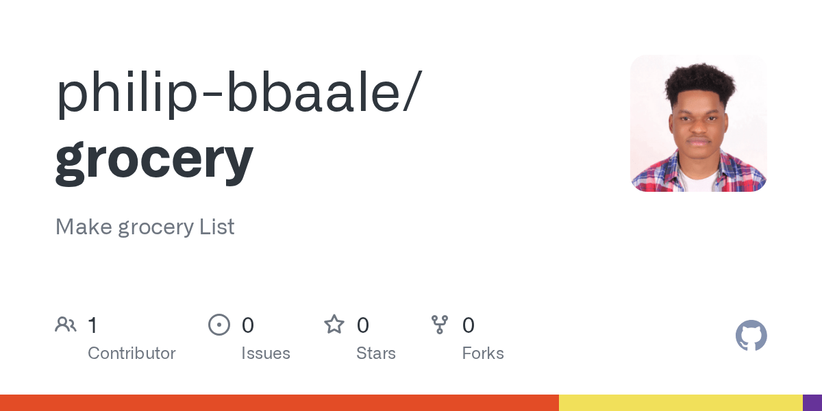 GitHub philipbbaale/grocery Make grocery List