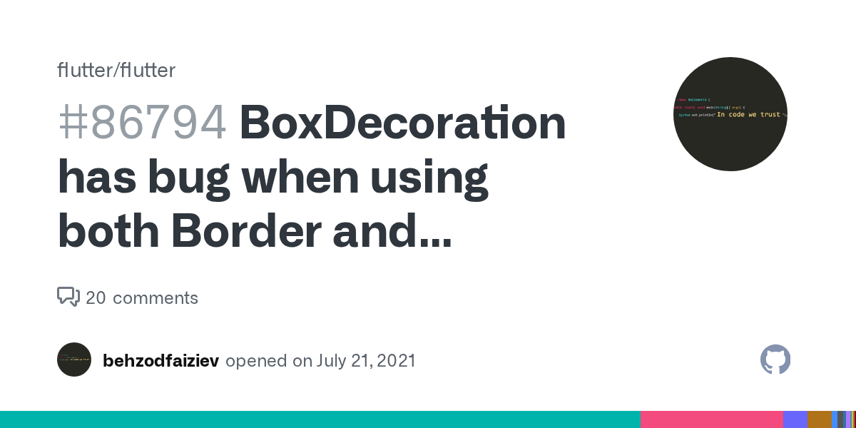 Flutter Box Decoration Border Radius Two Birds Home