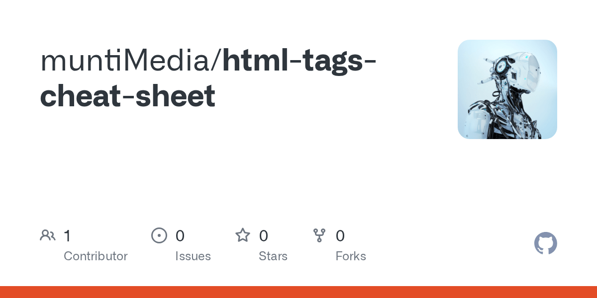 GitHub muntiMedia/htmltagscheatsheet