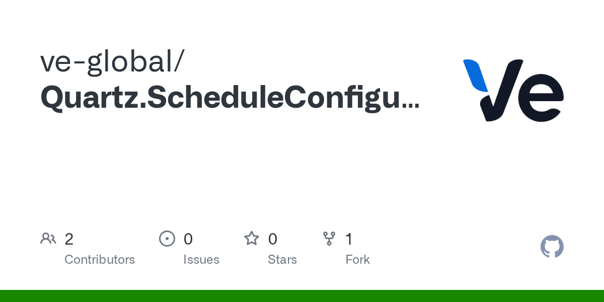 GitHub veglobal/Quartz.ScheduleConfiguration