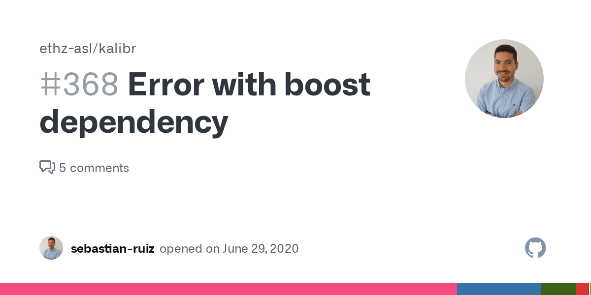 Error with boost dependency · Issue 368 · ethzasl/kalibr · GitHub