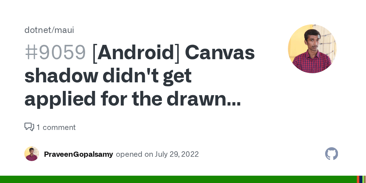 [Android] Canvas shadow didn't get applied for the drawn ellipse