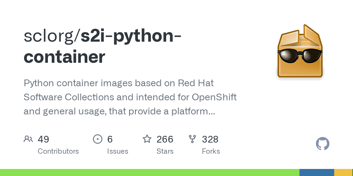 GitHub Python container images based on
