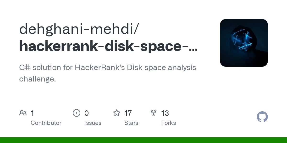 hackerrankdiskspaceanalysis/Solution.cs at main · dehghanimehdi