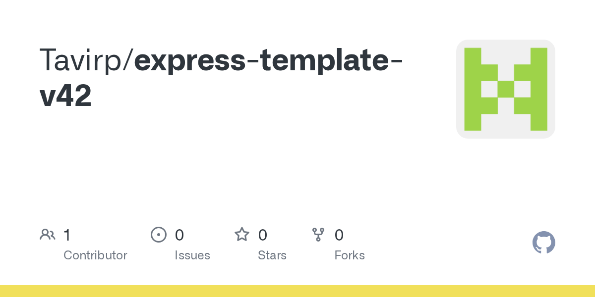 GitHub Tavirp/expresstemplatev42