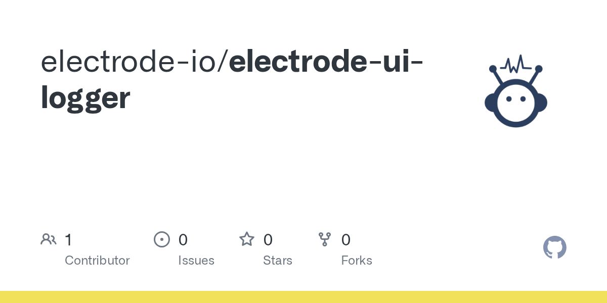 GitHub electrodeio/electrodeuilogger