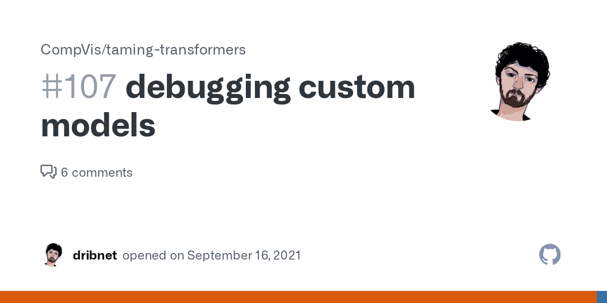 debugging custom models · Issue 107 · CompVis/tamingtransformers · GitHub