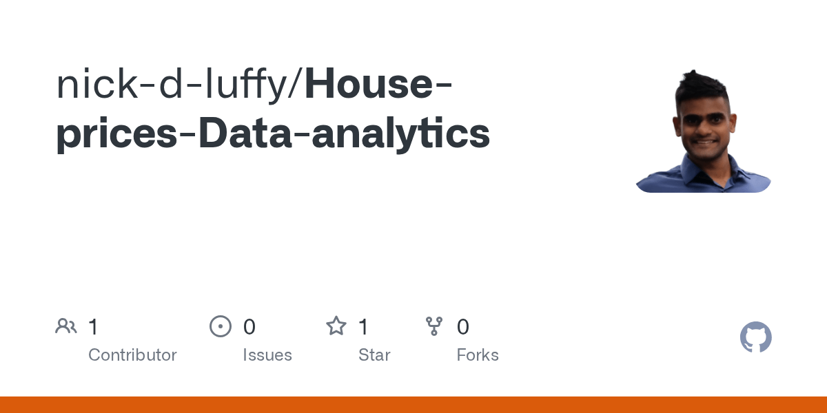 GitHub nickdluffy/HousepricesDataanalytics