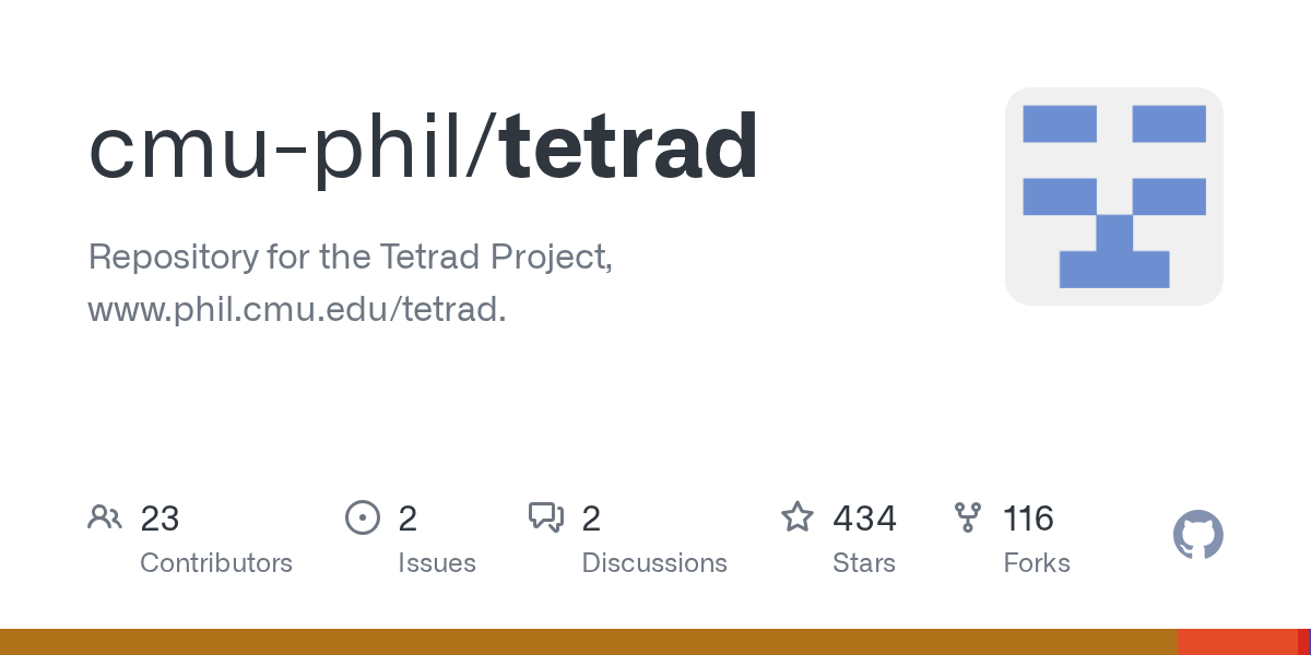 GitHub cmuphil/tetrad Repository for the Tetrad Project, www.phil