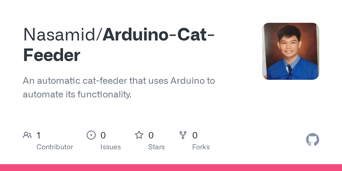 GitHub Nasamid/ArduinoCatFeeder An automatic catfeeder that uses