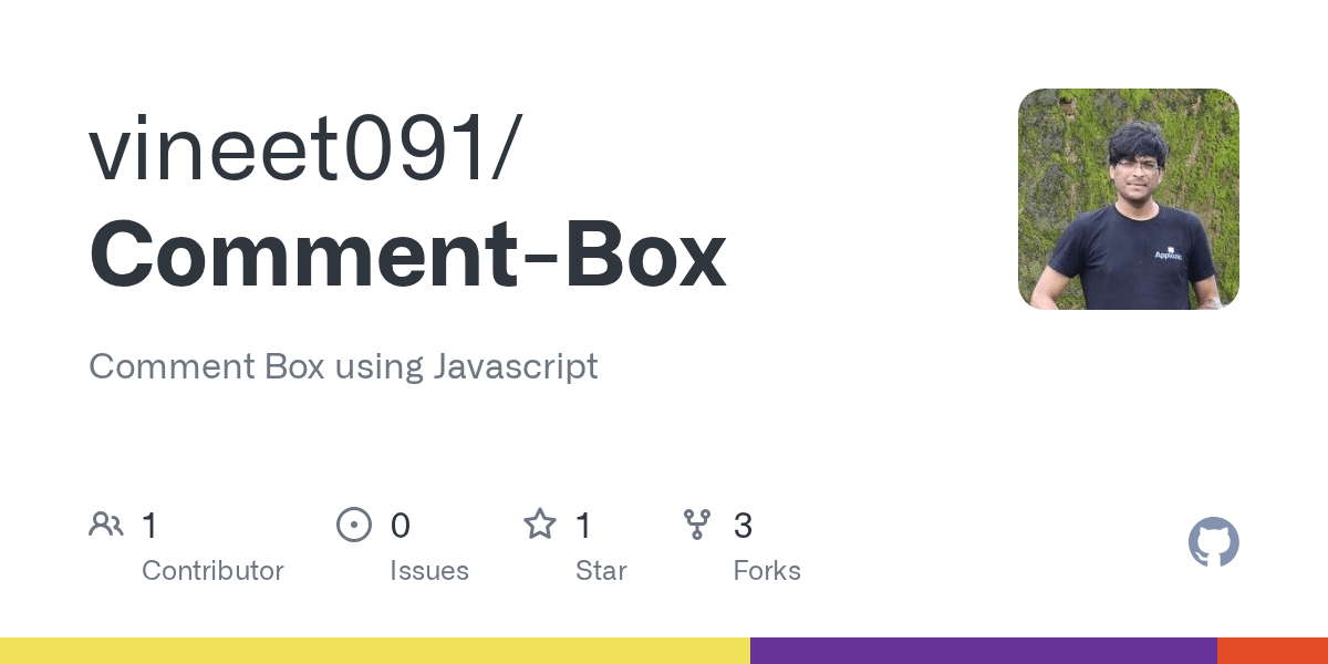 GitHub Comment Box using Javascript