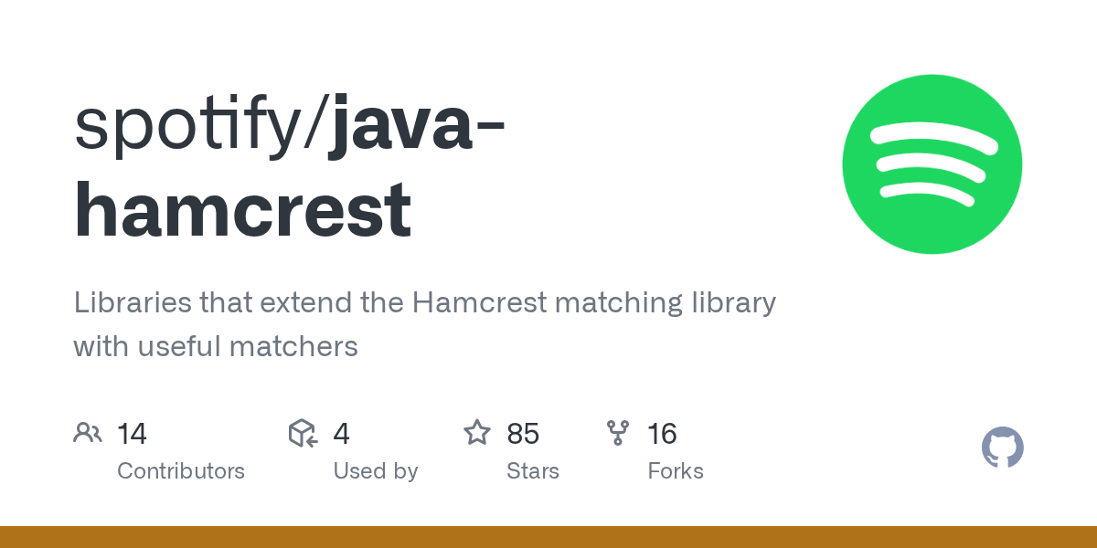 GitHub spotify/javahamcrest Libraries that extend the Hamcrest