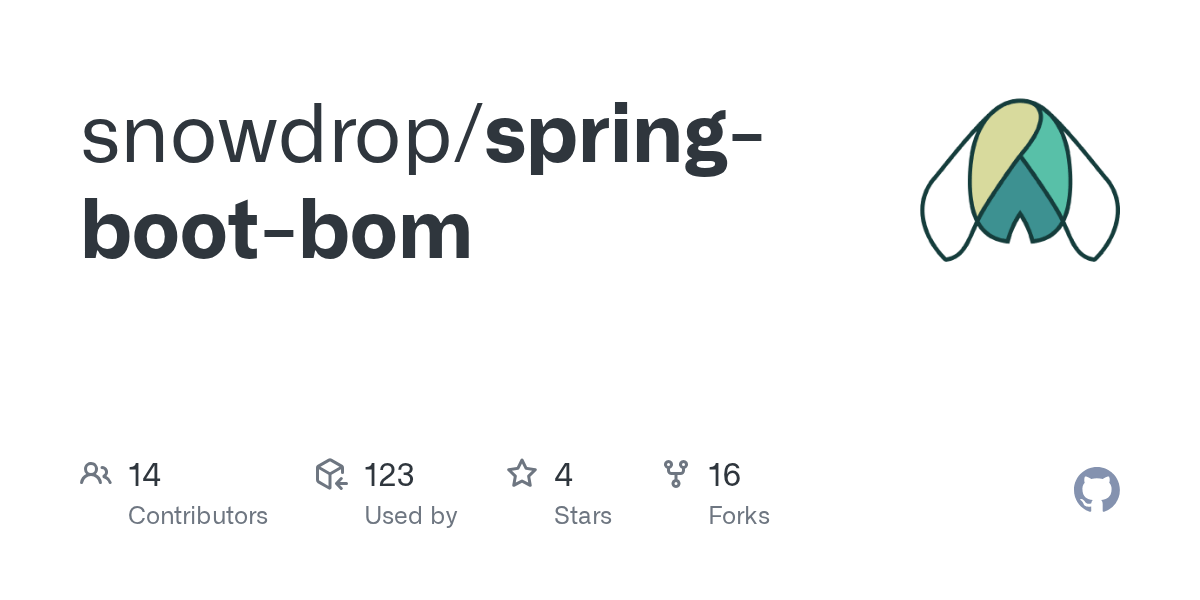 GitHub snowdrop/springbootbom