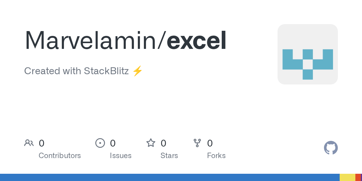 GitHub Marvelamin/excel Created with StackBlitz ⚡️