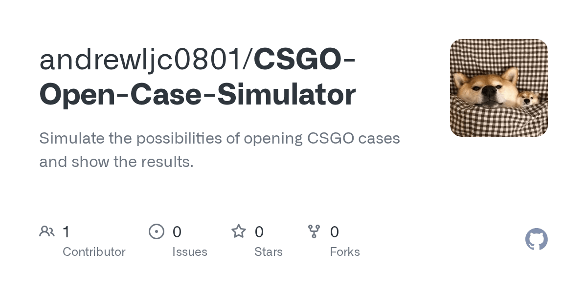 GitHub andrewljc0801/CSGOOpenCaseSimulator Simulate the