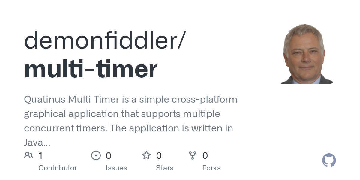 GitHub demonfiddler/multitimer Quatinus Multi Timer is a simple